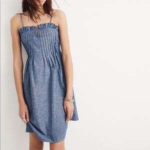 Madewell Pintuck Cami Dress - chambray